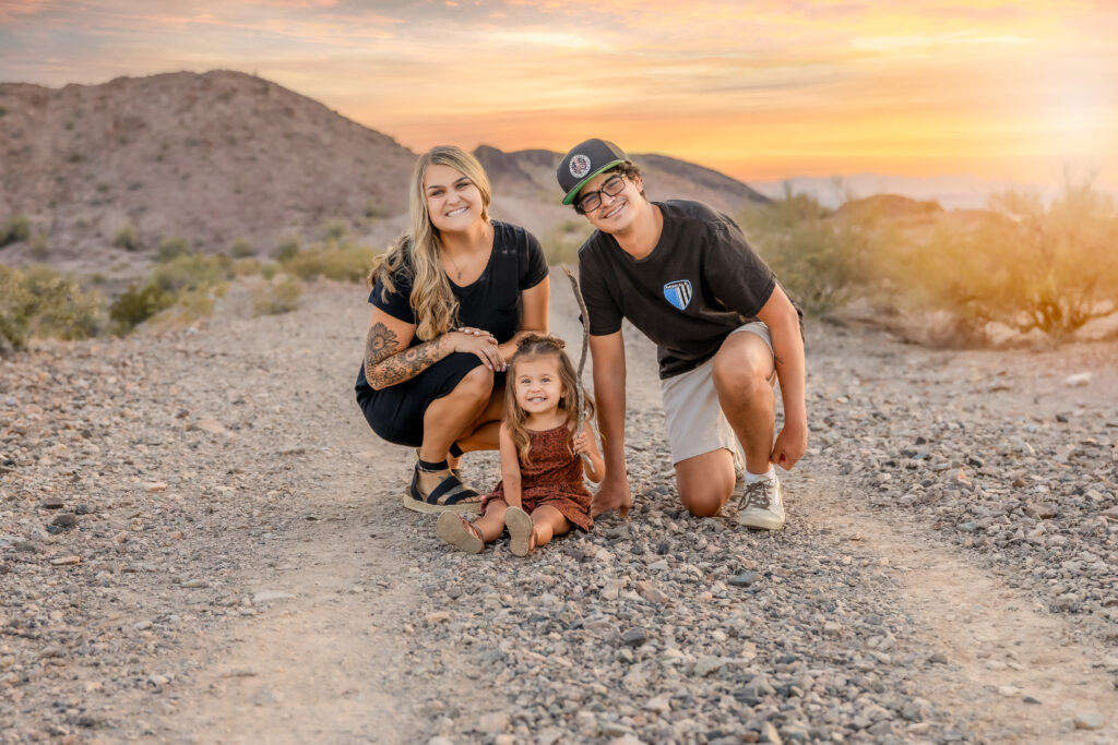 Family photos at sara park at lake havasu